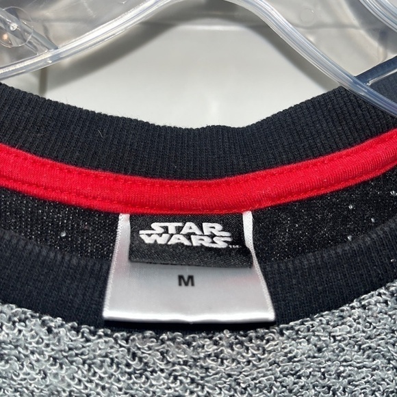 STAR WARS Boys Medium Darth Vader Sweatshirt Black Gray - Picture 4 of 4